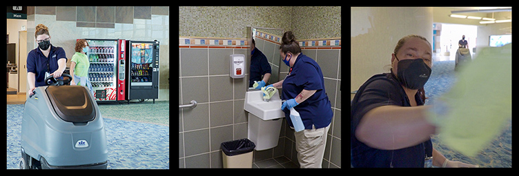 Image of custodians cleaning